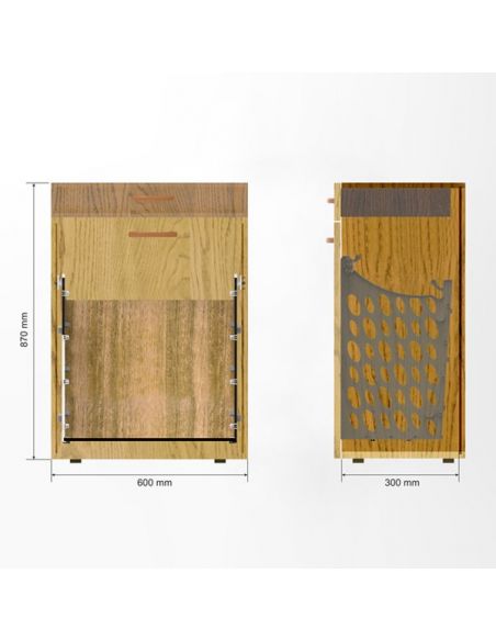 Полка для белья откидная пластиковая белая Mesan