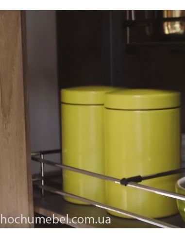 Прут-перегородка з кріпленням хром/чорний 150...