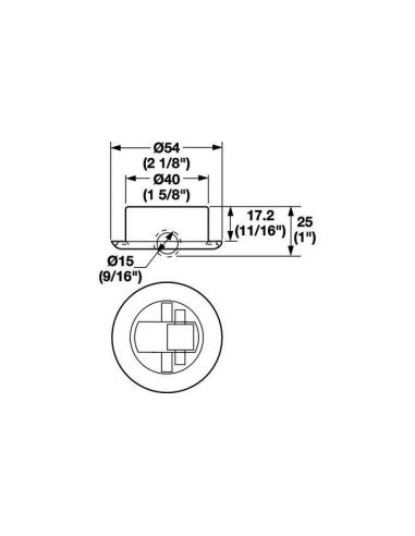 Опора роликова 50 кг D40х8 мм м'яка поверхня