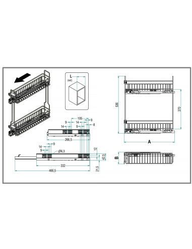 Карго 200 хром INOXA