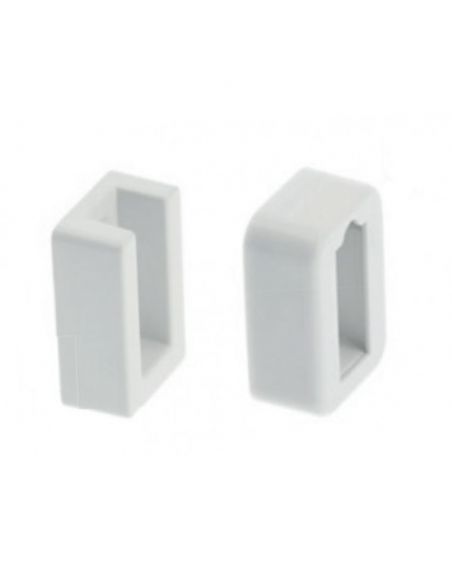 Кріплення прямокутної штанги 12х32 біле WG-RDRP-10 GTV