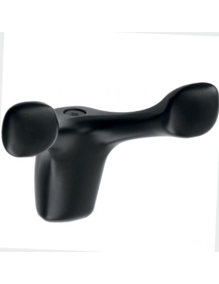 Гачок GTV TOLEDO подвійний чорний WZ-TOLED-BO-20