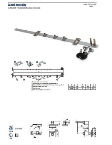 Замок центральний бічній GTV