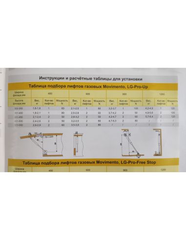 Амортизатор газовий (стійка) LG PRO-UP Білий...