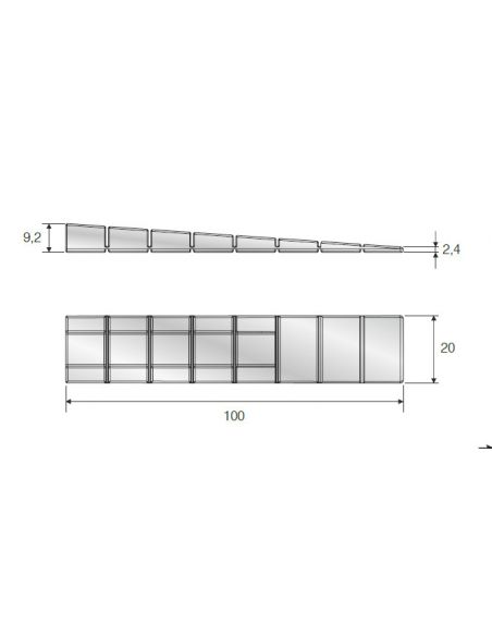 Клин монтажный пластиковый MESAN