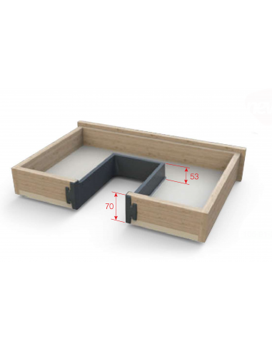 Обмежувач сифона П-подібний 70мм MESAN