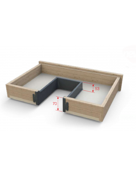 Обмежувач сифона П-подібний 70мм MESAN