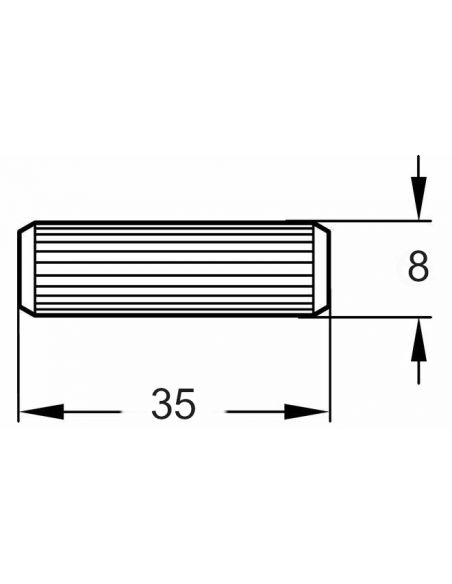 Шкант 8х35 - 100шт Hafele