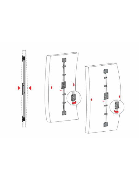 Выравниватель / выпрямитель для дверей L-2017 мм Linken System