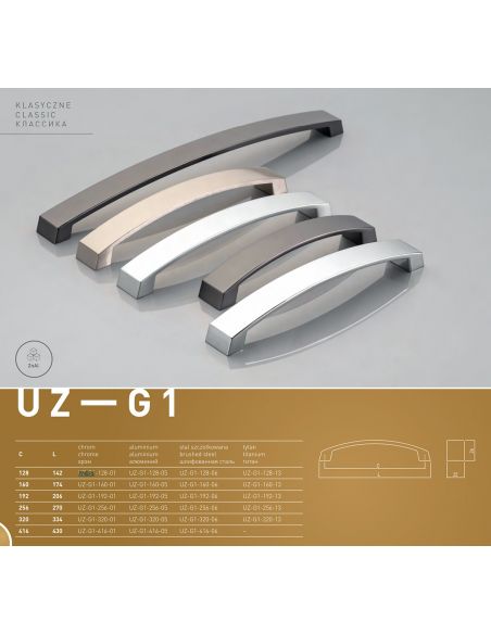 Ручка GTV UZ-G1 Титан