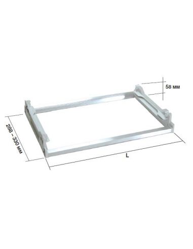 Рама алюмінієва до сушки для посуду колір білий