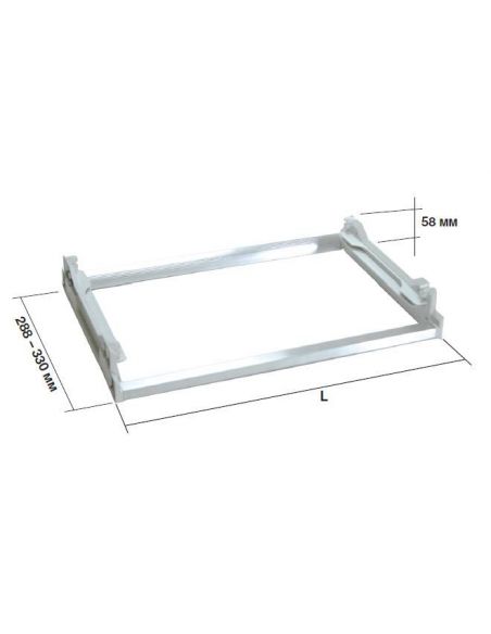 Рама для сушки алюминиевая цвет белый