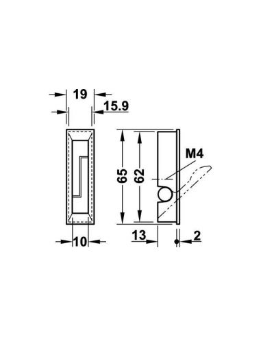 Гачок або ручка врізна