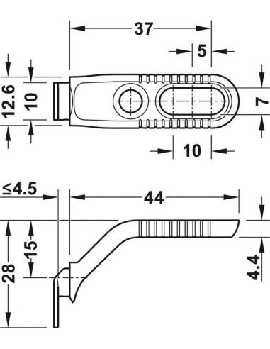 Cтяжка для задней стенки диаметром 10 мм длина...