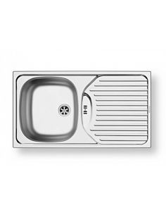 Кухонная мойка Pyramis ET 78 x 43,5 1B 1D полированная