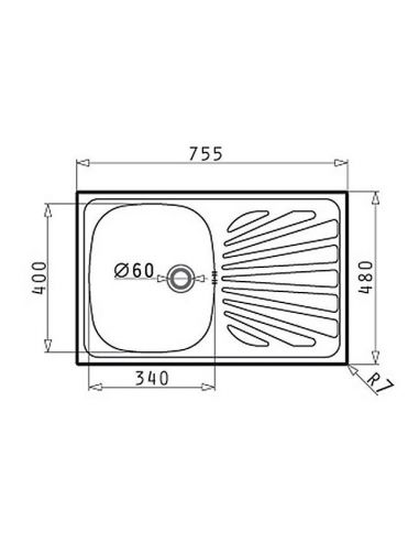 Кухонная мойка Pyramis CRETA 1B 1D MARGARITA 76...