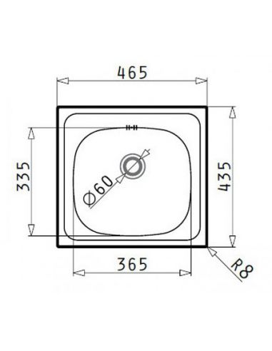 Кухонна мийка Pyramis E 33 44 х 46 декор