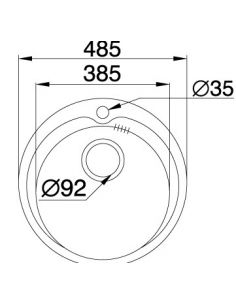 Кухонна мийка Pyramis KIBA (D49) полірована 2