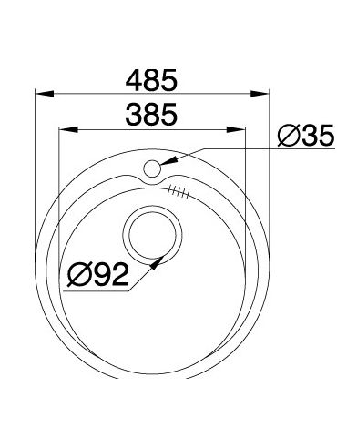 Кухонная мойка Pyramis KIBA (D49) полированная