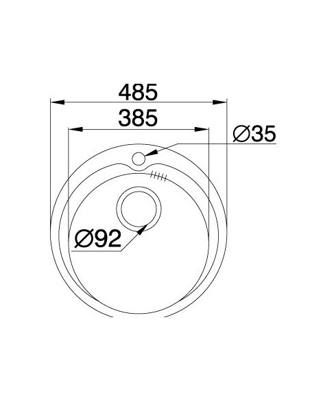 Кухонна мийка Pyramis KIBA (D49) полірована