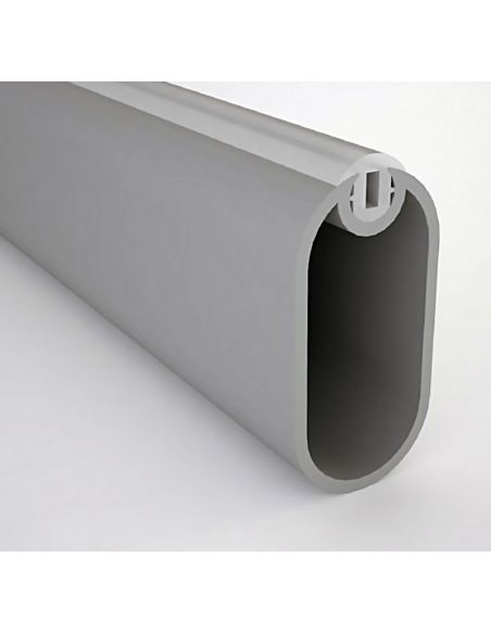 Штанга для одежды алюминиевая с резиновой вставкой 3м