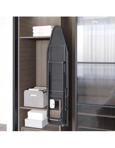 Доска гладильная в шкаф раскладная антрацит...