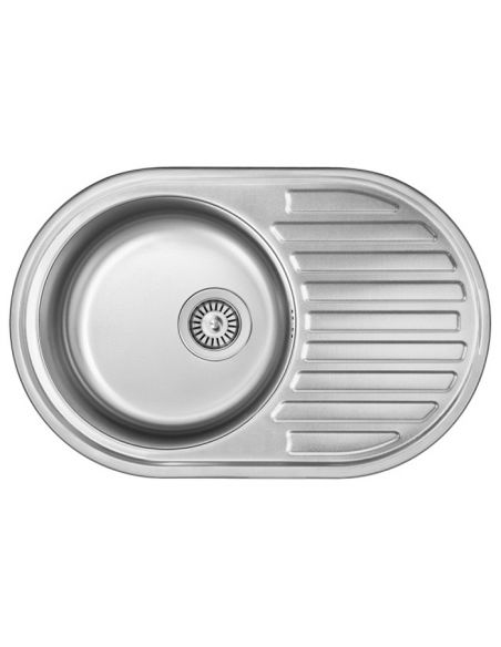 Кухонная мойка INTRA овал 77х50 декор