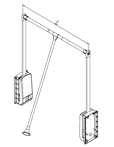Гардеробний ліфт-пантограф 545-700мм...