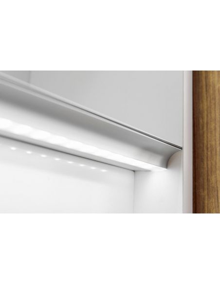 Профиль для LED в верхний модуль накладной 18мм черный 3м GLAX GTV