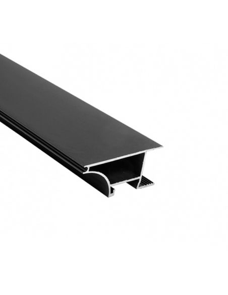 Профиль для LED в верхний модуль накладной 18мм черный 3м GLAX GTV