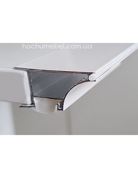 Профиль для LED в верхний модуль накладной 18мм белый 3м