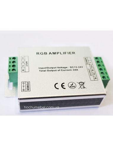 Підсилювач 3 канальний (RGB) 3х8А (24А) для датчиків 12-24V