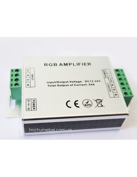 Усилитель 3 канальный (RGB) 3х8А (24А) для датчиков 12-24V