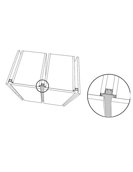 Профіль GOLA вертикальний C алюміній