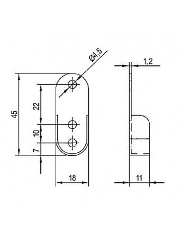 Штангодержатель черный