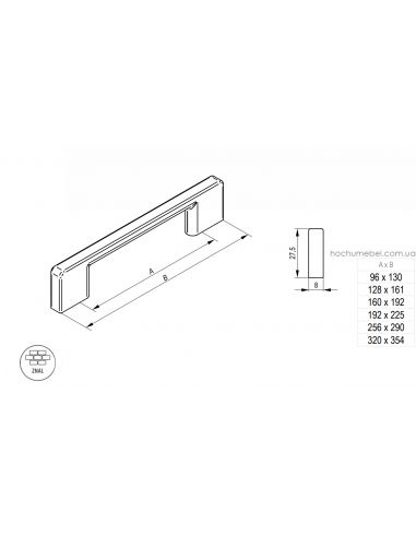 Ручка EASY золото браш