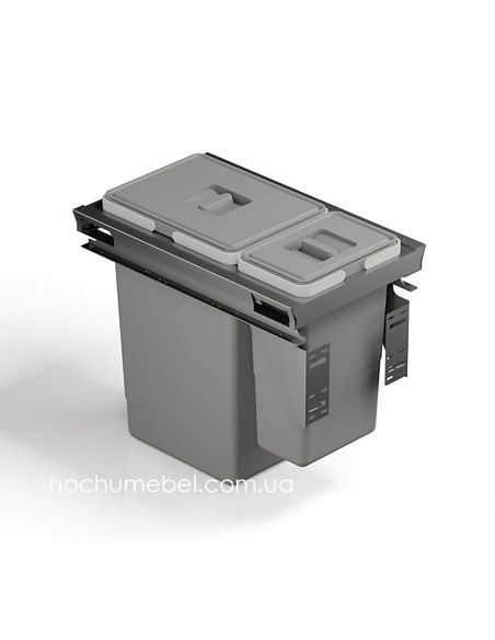 Ведро-сегрегатор на раме FUTURA 400 (24л+8л)с креплением фасада