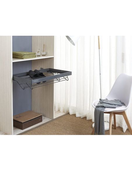 Выдвижная корзина для обуви WB-666 антрацит SYMPHONY ATM