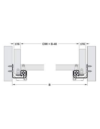 Направляющая нижнего монтажа TANDEM PK-130 3/4...