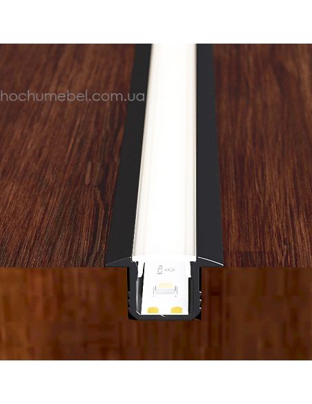 Профиль LED врезной с рассеивателем MICRO для ленты 5мм