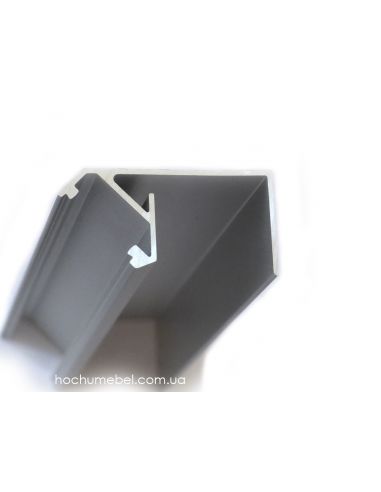 Профіль для LED стрічки цокольний/поличний +45 L-3000 з розсіювачем