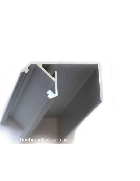 Профіль для LED стрічки цокольний/поличний +45 L-3000 з розсіювачем