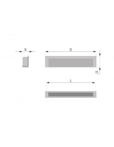 Ручка врезная торцевая ATM UM-024 L-128 P2...