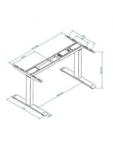 Каркас стола с электрической регулировкой...