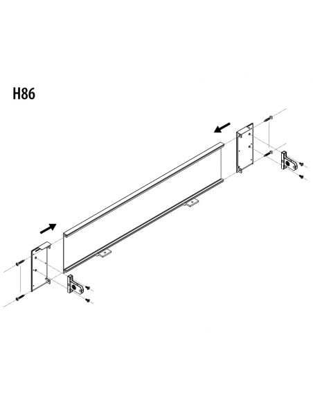 Крепление панели внутреннего ящика низкое UltraBox REJS