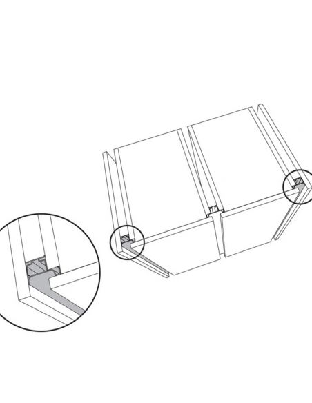 Профиль GOLA L вертикальный черный