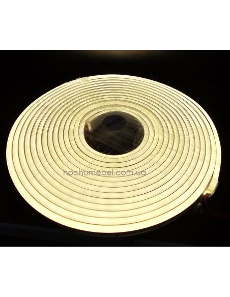 Світлодіодний неон 24V 4x10 теплий білий NEON24V-120-9W-NW