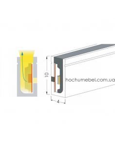Світлодіодний неон 24V 4x10 теплий білий NEON24V-120-9W-NW 2