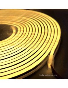 Світлодіодний неон 24V 4x10 теплий білий NEON24V-120-9W-NW