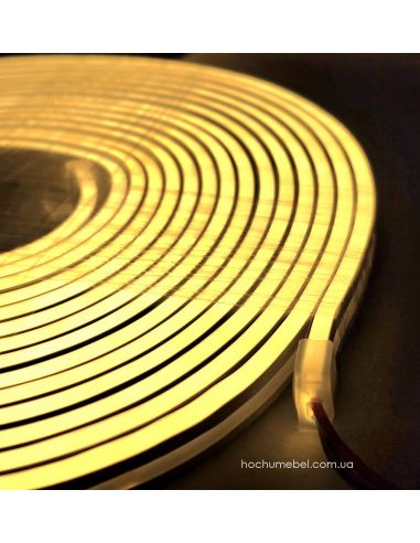 Світлодіодний неон 24V 4x10 теплий білий...